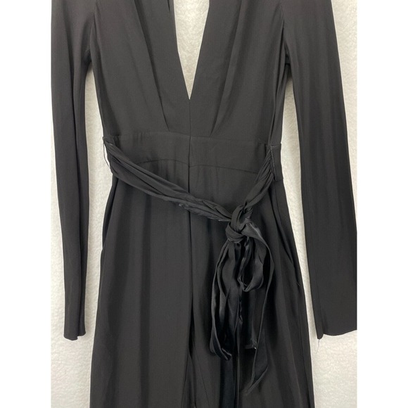 Bec & Bridge‎ Jumpsuit Women’s 8 Black Solid Sleeveless Open Back - Picture 3 of 14